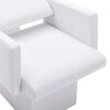 vidaXL Chaise de salon et lavabo Blanc et noir 129x59x82 cm Similicuir