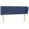 vidaXL T&ecirc;te de lit avec oreilles Bleu 147x23x78/88 cm Tissu