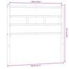 vidaXL T&ecirc;te de lit de remplacement ch&ecirc;ne sonoma 100 cm fer et bois d&rsquo;ing&eacute;nierie