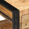 vidaXL Table basse 90x50x38 cm bois de manguier massif brut