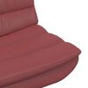 vidaXL Chaise pivotante Bordeaux 63 x 75 x 76 cm PU