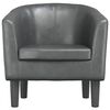 vidaXL Fauteuil gris similicuir