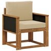 vidaXL Sofa de milieu ext&eacute;rieur Bois d'Acacia Massif Naturel