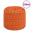 vidaXL Corde de bateau Orange 8 mm 250 m Polypropyl&egrave;ne