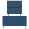 vidaXL Cadre de lit avec t&ecirc;te de lit Bleu 100 x 200 cm tissu
