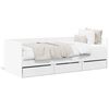 vidaXL Lit de jour avec tiroirs sans matelas blanc 90x200 cm