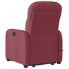 vidaXL Fauteuil inclinable de massage &eacute;lectrique Rouge bordeaux Tissu