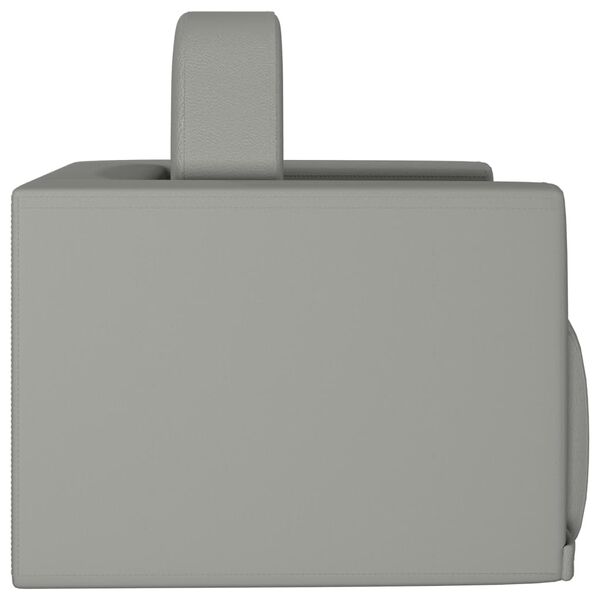 vidaXL Canap&eacute; pour enfants 2 en 1 Gris Similicuir