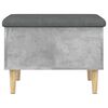 vidaXL Banc de rangement gris b&eacute;ton 62x42x46 cm bois d'ing&eacute;nierie