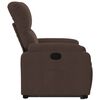 vidaXL Fauteuil inclinable marron tissu microfibre