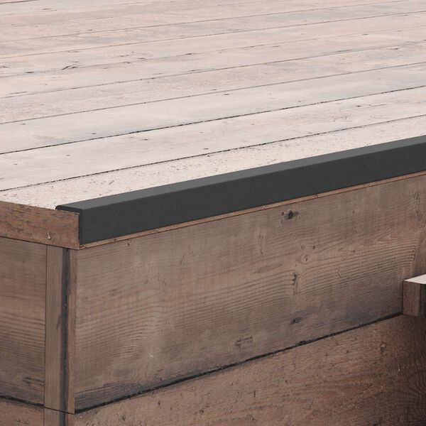 vidaXL Corni&egrave;re de terrasse 5 pcs WPC 170 cm Noir