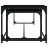 vidaXL Tables basses 2 pcs Noir Bois d'ingénierie