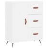 vidaXL Buffet haut Blanc 69,5x34x180 cm Bois d'ingénierie
