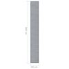 vidaXL Tapis BCF Gris 60x500 cm