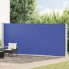vidaXL Auvent lat&eacute;ral r&eacute;tractable de patio 180x600 cm Bleu