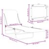 vidaXL Chaises longues pliables lot de 2 Acier et tissu Rouge