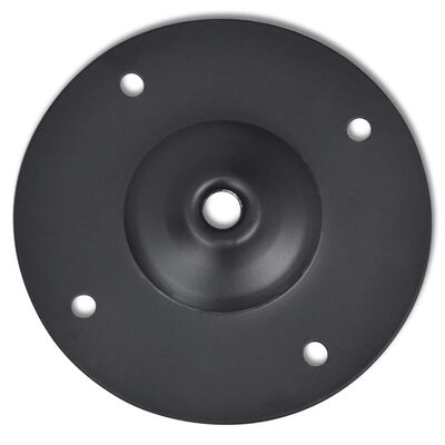 Pied de table télescopique en aluminium Zoom diamètre 50 mm hauteur 730 à  1100 mm fixation platine finition noir