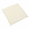 vidaXL Coussins de si&egrave;ge de jardin lot de 4 cr&egrave;me 45x45x2 cm carr&eacute;