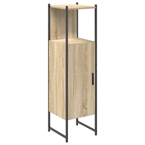 vidaXL Cabinet de salle de bain avec &eacute;tag&egrave;re Beige 33 x 33 x 120,5 cm