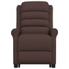 vidaXL Fauteuil de massage Marron Similicuir