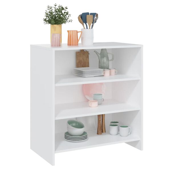 vidaXL Buffet Blanc 70x40,5x75 cm Bois d'ing&eacute;nierie