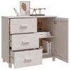 vidaXL Buffet HAMAR Blanc 90x40x80 cm Bois massif de pin