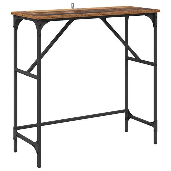 vidaXL Table console Bois ancien 75 x 32 x 75 cm Bois d'ing&eacute;nierie