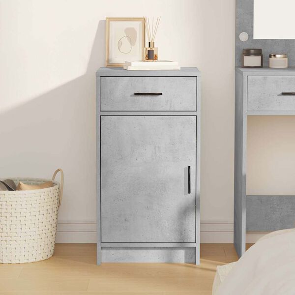 vidaXL Buffet Gris b&eacute;ton 40 x 40.5 x 75 cm Bois d'ing&eacute;nierie