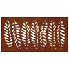 vidaXL D&eacute;coration murale jardin 105x55 cm acier corten design feuille