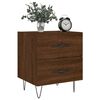 vidaXL Tables de chevet 2 pcs ch&ecirc;ne marron 40x35x47,5 cm
