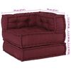 vidaXL Canap&eacute; modulaire marron 70x70x54 tissu
