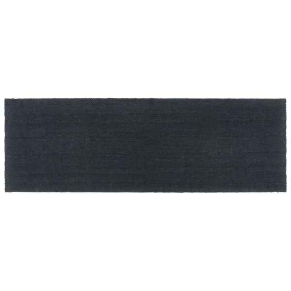 vidaXL Tapis de porte gris foncé 100x300 cm fibre de coco touffeté