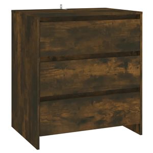 vidaXL Buffet Ch&ecirc;ne fum&eacute; 70x41x75 cm Bois d'ing&eacute;nierie