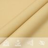 vidaXL Voile d'ombrage sable 3x2 m 100 % polyester oxford