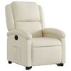 vidaXL Fauteuil inclinable Cr&egrave;me Similicuir