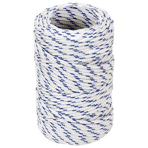 vidaXL Corde utilitaire polyvalente 2 mm 25 m Blanc et bleu PP