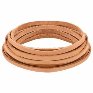 vidaXL Sangle en Cuir Marron Clair 200 x 0,5 cm Cuir