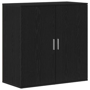 vidaXL Buffet Ch&ecirc;ne noir 79 x 38 x 80 cm Bois d'ing&eacute;nierie