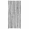 vidaXL Cabinet à chaussures Gris 80 x 35.5 x 180 cm Bois d'ingénierie