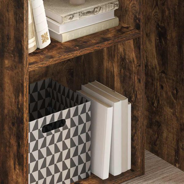 vidaXL Biblioth&egrave;que ch&ecirc;ne fum&eacute; 40x30x77 cm bois d'ing&eacute;nierie