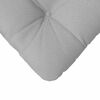 vidaXL Coussins de siège 4 pcs Gris nuage 45 x 45 x 12 cm tissu