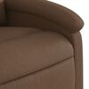 vidaXL Fauteuil de massage inclinable Marron Tissu