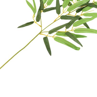 vidaXL 10 pcs Feuilles artificielles de bambou Vert 60 cm