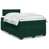 vidaXL Sommier &agrave; lattes de lit et matelas Vert fonc&eacute; 140x190cm Velours