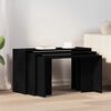 vidaXL Tables gigognes 3 pcs noir bois d'ing&eacute;nierie
