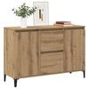 vidaXL Buffet chêne artisanal 102x35x70 cm bois d'ingénierie