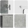 vidaXL Ensemble meuble TV FLORIN Gris b&eacute;ton Bois d'ing&eacute;nierie