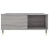 vidaXL Table basse sonoma gris 80x80x36,5 cm bois d'ing&eacute;nierie