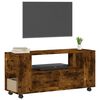 vidaXL Meuble TV chêne fumé 102x34,5x43 cm bois d'ingénierie