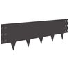 vidaXL Bordure de Pelouse 20 pc 100 x 30 cm Acier Noir